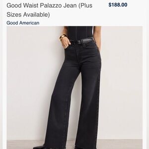 Good American Women's Palazzo Jean